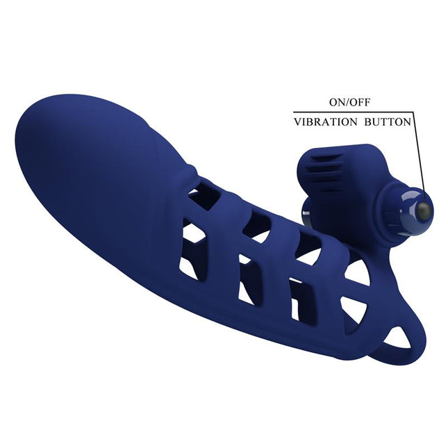 PRETTYLOVE Vibrating Peni Sleeve – вибрираща приставка с 10 режима