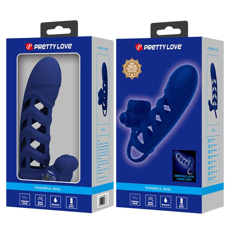 PRETTYLOVE Vibrating Peni Sleeve – вибрираща приставка с 10 режима