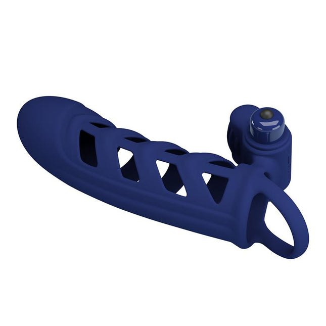 PRETTYLOVE Vibrating Peni Sleeve – вибрираща приставка с 10 режима
