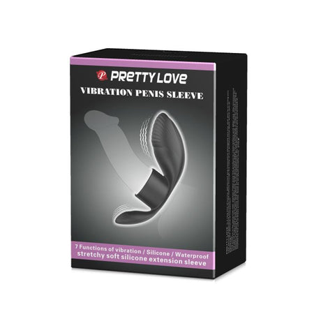 PRETTYLOVE Vibrating Penis Ring – USB презареждаем вибриращ пръстен от силикон