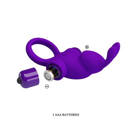 PRETTYLOVE Vibrating Rabbit – вибриращ пенис пръстен с 10 режима