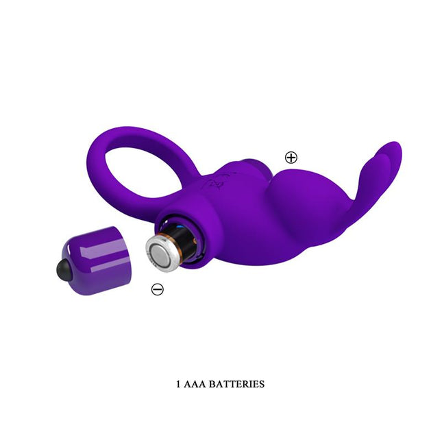 PRETTYLOVE Vibrating Rabbit – вибриращ пенис пръстен с 10 режима