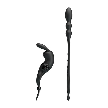 PRETTYLOVE Vibrating Ring с подвижна анална верига – тройна стимулация и комфорт