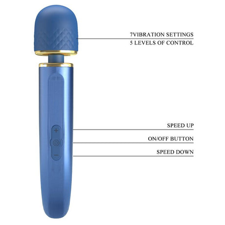 PRETTYLOVE Vibrating Wand – USB масажор с 5 скорости и силиконова глава
