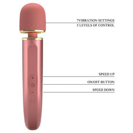 PRETTYLOVE Vibrating Wand – мощен USB масажор от силикон