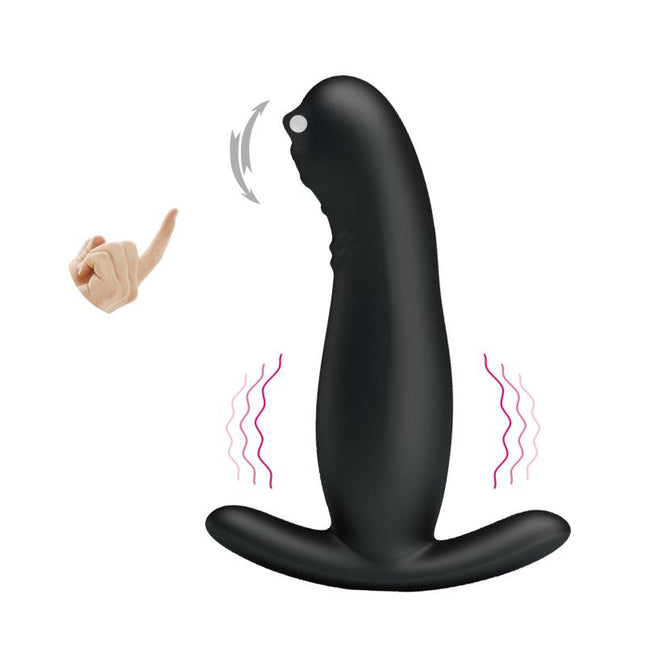 PRETTYLOVE Prostate Massager – водоустойчив масажор с функция за гъделичкане