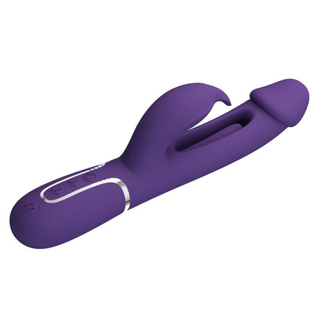 PRETTYLOVE Vibrator with Licking Kampas – водоустойчив стимулатор с два мотора