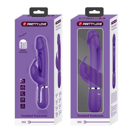 PRETTYLOVE Vibrator with Licking Kampas – водоустойчив стимулатор с два мотора