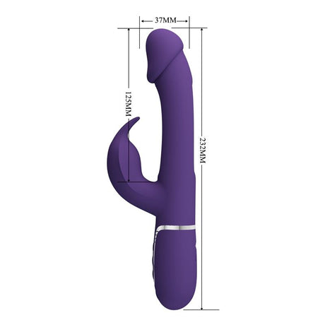 PRETTYLOVE Vibrator with Licking Kampas – водоустойчив стимулатор с два мотора