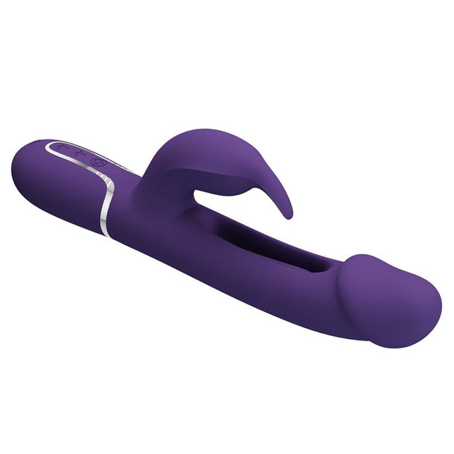 PRETTYLOVE Vibrator with Licking Kampas – водоустойчив стимулатор с два мотора
