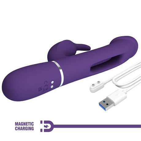 PRETTYLOVE Vibrator with Licking Kampas – водоустойчив стимулатор с два мотора