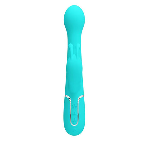 PRETTYLOVE Vive Dejon Blue – вибратор с въртящи се топчета и тласъци