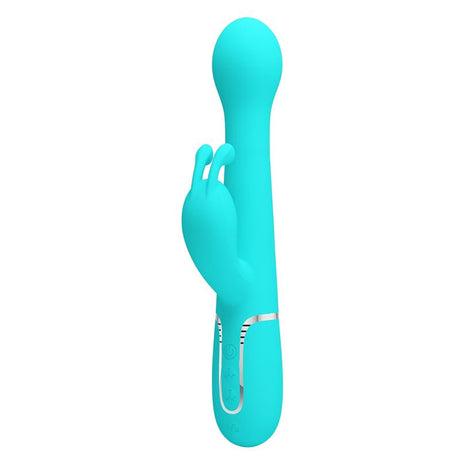 PRETTYLOVE Vive Dejon Blue – вибратор с въртящи се топчета и тласъци