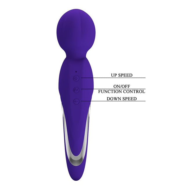 PRETTYLOVE Walter Massager Wand Violet – мощен вибратор с 5 скорости