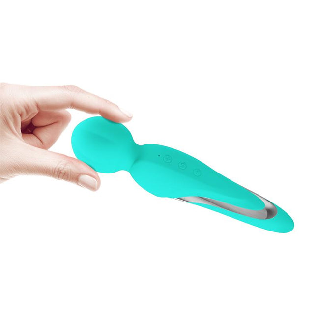 PRETTYLOVE Walter Wand Massager Aqua – мощен вибратор с USB зарядно