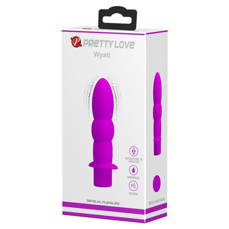 PRETTYLOVE Wyatt – анален плъг с 10 вибрационни функции, розов