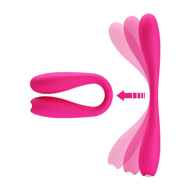 PRETTYLOVE Yedda – гъвкав вибратор с 12 режима и USB зареждане