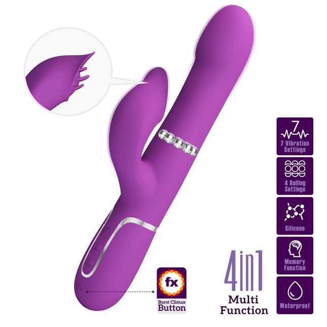 PRETTYLOVE Zalin Vibe – вибратор с въртящи се топчета и стимулиращ масаж